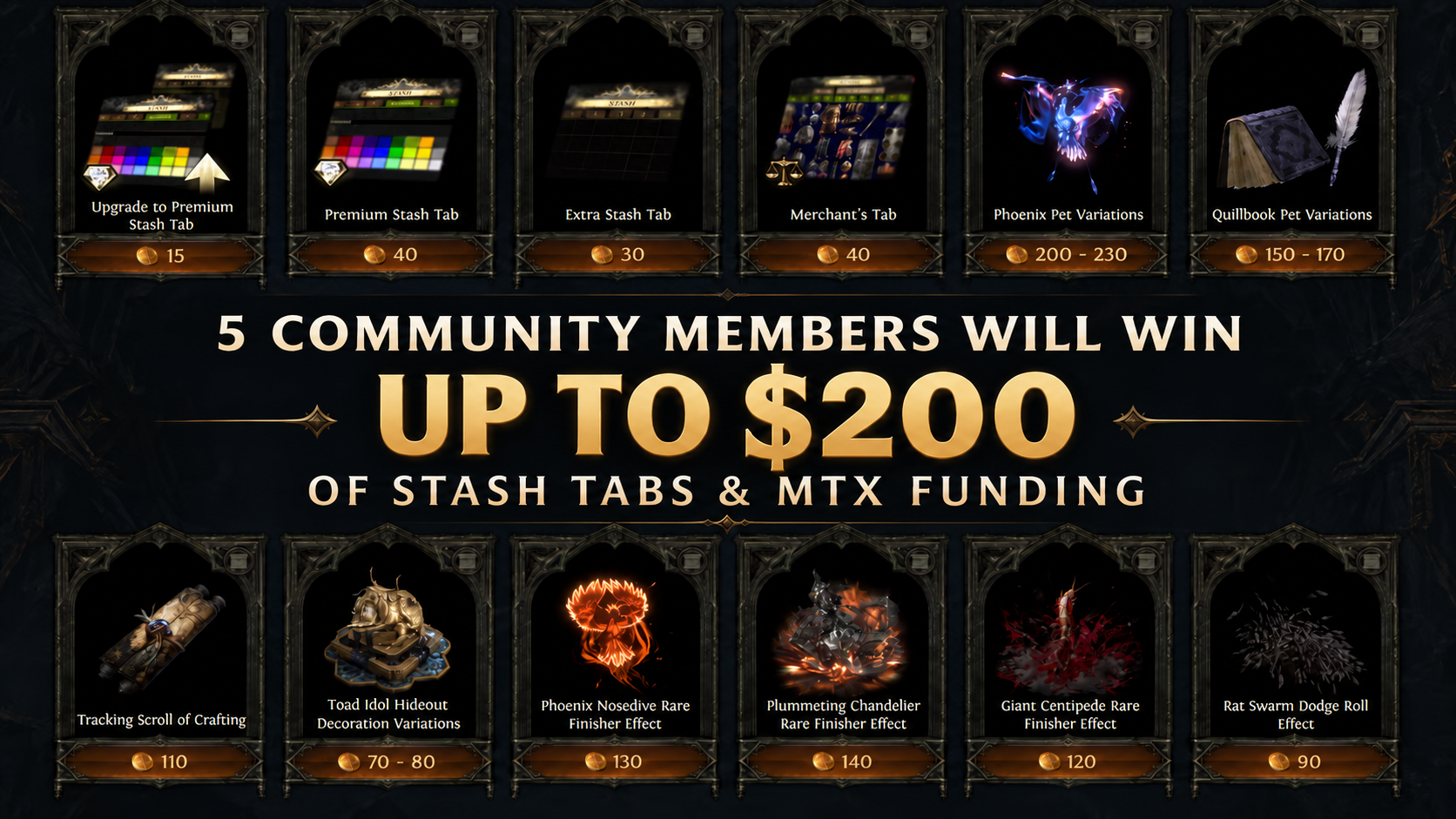 Weekly Community Prizes giveaway prize